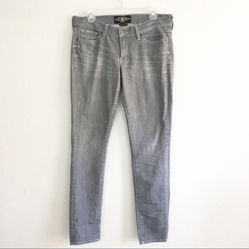Lucky Brand Zoe Skinny Jeans in Gray